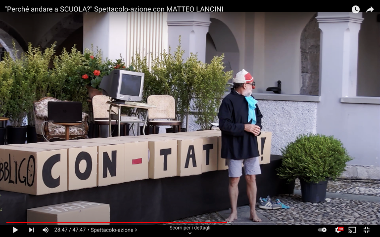 “Perché andare a SCUOLA?” Spettacolo-azione con MATTEO LANCINI – IncontriamocisulSerio FESTIVAL 2021 – Clusone
